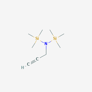 molecular formula C9H21NSi2 B3058727 N,N-Bis(trimethylsilyl)-2-propyn-1-amine CAS No. 91375-25-6