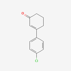 molecular formula C12H11ClO B3058729 3-(4-chlorophenyl)cyclohex-2-en-1-one CAS No. 91398-51-5