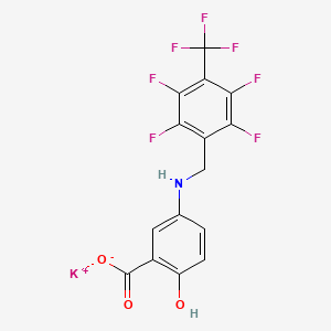 molecular formula C15H7F7KNO3 B3058761 Salfaprodil CAS No. 916214-57-8