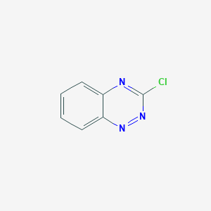 molecular formula C7H4ClN3 B3058768 3-Chloro-1,2,4-benzotriazine CAS No. 91669-21-5