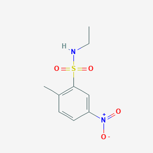 molecular formula C9H12N2O4S B3058778 N-Ethyl-2-methyl-5-nitrobenzenesulfonamide CAS No. 91785-74-9