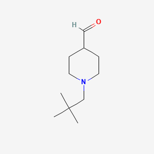 molecular formula C11H21NO B3058782 1-Neopentylpiperidine-4-carbaldehyde CAS No. 917898-69-2