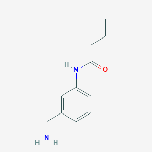 molecular formula C11H16N2O B3058791 N-[3-(aminomethyl)phenyl]butanamide CAS No. 918810-69-2