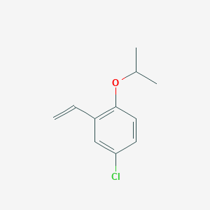 molecular formula C11H13ClO B3058795 4-Chloro-1-isopropoxy-2-vinylbenzene CAS No. 918870-78-7
