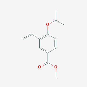 molecular formula C13H16O3 B3058796 Methyl 4-isopropoxy-3-vinylbenzoate CAS No. 918870-83-4