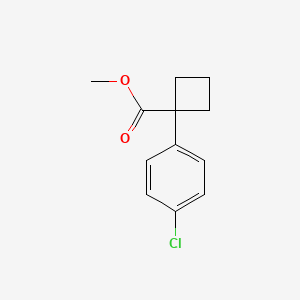 molecular formula C12H13ClO2 B3058797 Methyl 1-(4-chlorophenyl)cyclobutane-1-carboxylate CAS No. 918873-02-6