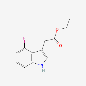 molecular formula C12H12FNO2 B3058808 Ethyl 4-Fluoroindole-3-acetate CAS No. 919295-78-6