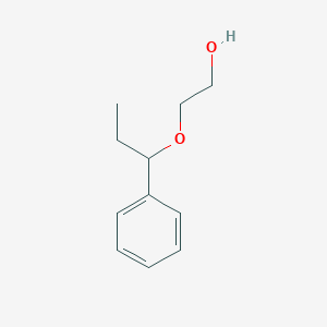 molecular formula C11H16O2 B3058816 2-(1-phenylpropoxy)ethanol CAS No. 91968-37-5