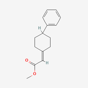 molecular formula C15H18O2 B3058825 Methyl 2-(4-phenylcyclohexylidene)acetate CAS No. 920021-67-6