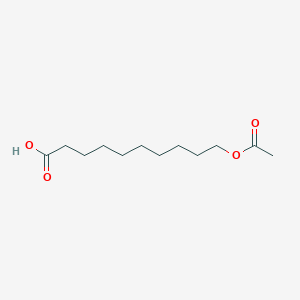 molecular formula C12H22O4 B3058830 10-Acetoxydecanoic acid CAS No. 92038-37-4