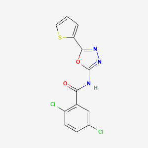 molecular formula C13H7Cl2N3O2S B3058831 Benzamide, 2,5-dichloro-N-[5-(2-thienyl)-1,3,4-oxadiazol-2-yl]- CAS No. 920462-28-8