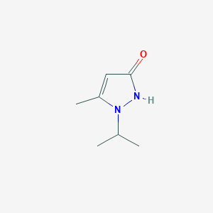 molecular formula C7H12N2O B3058844 1-Isopropyl-5-methyl-1H-pyrazol-3(2H)-one CAS No. 921212-81-9