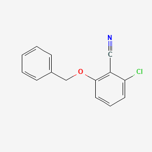 molecular formula C14H10ClNO B3058847 2-Chloro-6-benzyloxybenzonitrile CAS No. 92161-40-5