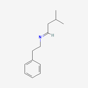 B3058853 Benzeneethanamine, N-(3-methylbutylidene)- CAS No. 92195-46-5