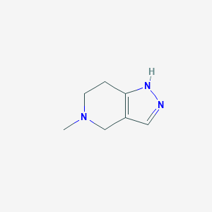 molecular formula C7H11N3 B3058859 5-Methyl-4,5,6,7-tetrahydro-1H-pyrazolo[4,3-c]pyridine CAS No. 92223-93-3