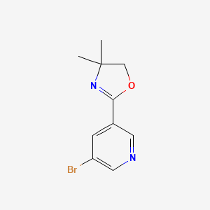 2-(5-Bromopyridin-3-YL)-4,4-dimethyl-4,5-dihydrooxazole
