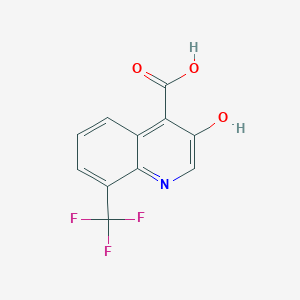 3-Hydroxy-8-(trifluoromethyl)quinoline-4-carboxylic acid