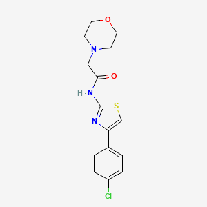 N-(4-(4-Chlorophenyl)-1,3-thiazol-2-yl)-2-(4-morpholinyl)acetamide