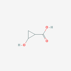 molecular formula C4H6O3 B3058896 2-Hydroxycyclopropanecarboxylic acid CAS No. 92574-19-1