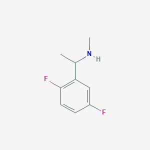 molecular formula C9H11F2N B3058902 [1-(2,5-Difluorophenyl)ethyl](methyl)amine CAS No. 926227-56-7