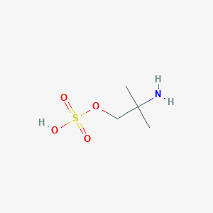 molecular formula C4H11NO4S B3058907 2-Amino-2-methylpropyl hydrogen sulfate CAS No. 927-82-2