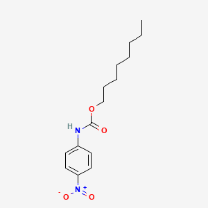 molecular formula C15H22N2O4 B3058909 Carbamic acid, (4-nitrophenyl)-, octyl ester CAS No. 92700-71-5