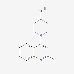molecular formula C15H18N2O B3058917 1-(2-Methylquinolin-4-YL)piperidin-4-OL CAS No. 927801-80-7