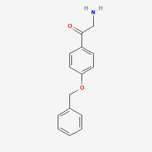 molecular formula C15H15NO2 B3058925 2-Amino-1-(4-(benzyloxy)phenyl)ethanone CAS No. 92850-54-9