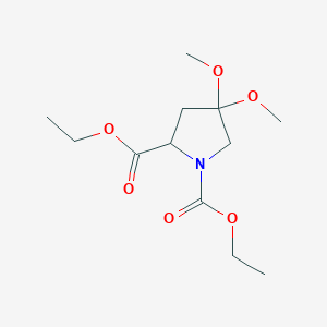 Diethyl 4,4-dimethoxypyrrolidine-1,2-dicarboxylate