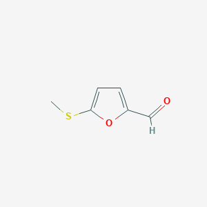 molecular formula C6H6O2S B3058962 2-Furancarboxaldehyde, 5-(methylthio)- CAS No. 932-94-5