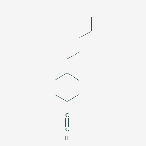 Cyclohexane, 1-ethynyl-4-pentyl-, trans-
