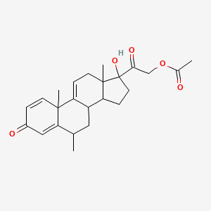 17-Hydroxy-6-methyl-3,20-dioxopregna-1,4,9(11)-trien-21-yl acetate