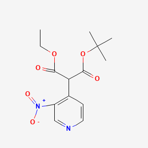 1-Tert-butyl 3-ethyl 2-(3-nitropyridin-4-yl)propanedioate
