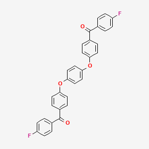 molecular formula C32H20F2O4 B3059001 Methanone, [1,4-phenylenebis(oxy-4,1-phenylene)]bis[(4-fluorophenyl)- CAS No. 93597-87-6
