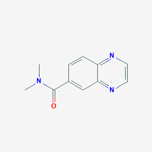 molecular formula C11H11N3O B3059008 N,N-dimethylquinoxaline-6-carboxamide CAS No. 936083-31-7