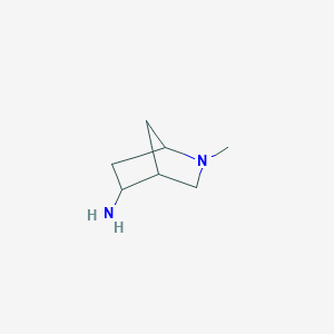 molecular formula C7H14N2 B3059033 2-Methyl-2-azabicyclo[2.2.1]heptan-5-amine CAS No. 93798-22-2