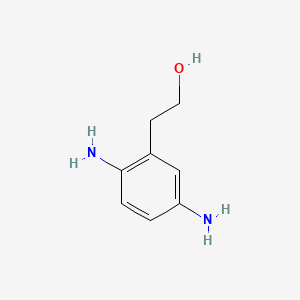 molecular formula C8H12N2O B3059045 2-(2,5-Diaminophenyl)ethanol CAS No. 93841-24-8