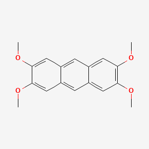 molecular formula C18H18O4 B3059050 2,3,6,7-Tetramethoxyanthracene CAS No. 93878-11-6