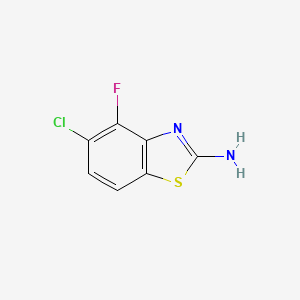 molecular formula C7H4ClFN2S B3059096 5-Chloro-4-fluoro-1,3-benzothiazol-2-amine CAS No. 942473-92-9