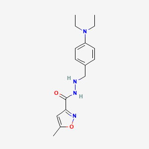 molecular formula C16H22N4O2 B3059109 N'-[[4-(diethylamino)phenyl]methyl]-5-methyl-1,2-oxazole-3-carbohydrazide CAS No. 94373-20-3