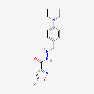 3-ISOXAZOLECARBOXYLIC ACID, 5-METHYL-, 2-(p-(DIETHYLAMINO)BENZYL)HYDRAZIDE