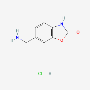6-(Aminomethyl)-2,3-dihydro-1,3-benzoxazol-2-one hydrochloride