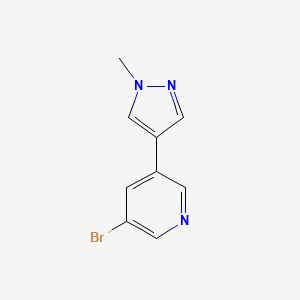 3-bromo-5-(1-methyl-1H-pyrazol-4-yl)pyridine