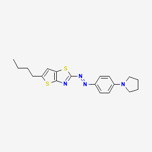 Thieno[2,3-d]thiazole, 5-butyl-2-[[4-(1-pyrrolidinyl)phenyl]azo]-