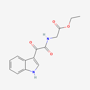 molecular formula C14H14N2O4 B3059154 N-(1H-Indol-3-yloxoacetyl)glycine ethyl ester CAS No. 94732-17-9