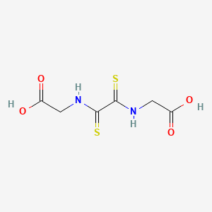 molecular formula C6H8N2O4S2 B3059178 Glycine, N,N'-(1,2-dithioxo-1,2-ethanediyl)bis- CAS No. 95-99-8