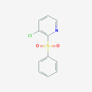 molecular formula C11H8ClNO2S B3059181 3-Chloro-2-(phenylsulfonyl)pyridine CAS No. 950693-94-4
