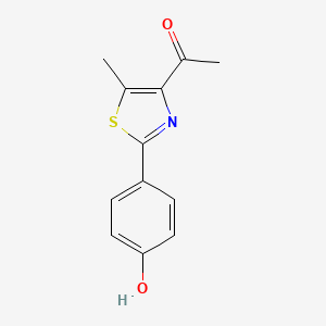 1-(2-(4-Hydroxyphenyl)-5-methylthiazol-4-yl)ethanone