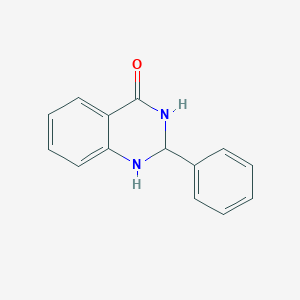 molecular formula C14H12N2O B3059201 2-Phenyl-2,3-dihydroquinazolin-4(1h)-one CAS No. 954-91-6