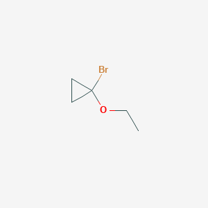 molecular formula C5H9BrO B3059216 1-Bromo-1-ethoxycyclopropane CAS No. 95631-62-2